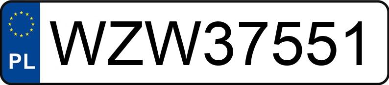Numer rejestracyjny WZW 37551 posiada BMW X5 - WZW37551 Numer rejestracyjny WZW 37551 posiada BMW X5 - WZW37551