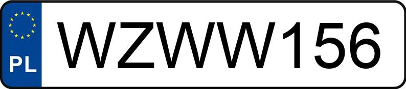 Numer rejestracyjny WZW W156 posiada AUDI 80 2.3 Kat. B4 e - WZWW156