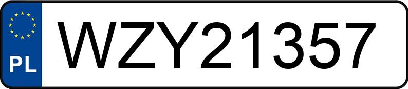 Numer rejestracyjny WZY 21357 posiada KIA SORENTO - WZY21357