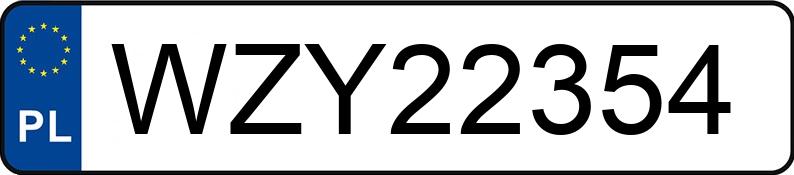 Numer rejestracyjny WZY 22354 posiada SKODA OCTAVIA - WZY22354 Numer rejestracyjny WZY 22354 posiada SKODA OCTAVIA - WZY22354