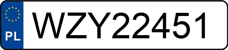 Numer rejestracyjny WZY 22451 posiada RENAULT LAGUNA - WZY22451 Numer rejestracyjny WZY 22451 posiada RENAULT LAGUNA - WZY22451