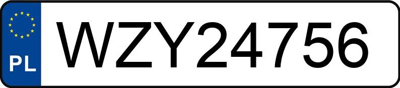 Numer rejestracyjny WZY 24756 posiada FORD FOCUS - WZY24756 Numer rejestracyjny WZY 24756 posiada FORD FOCUS - WZY24756