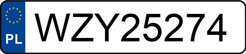 Numer rejestracyjny WZY 25274 posiada OPEL ZAFIRA TOURER - WZY25274 Numer rejestracyjny WZY 25274 posiada OPEL ZAFIRA TOURER - WZY25274