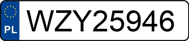 Numer rejestracyjny WZY 25946 posiada RENAULT MASTER - WZY25946 Numer rejestracyjny WZY 25946 posiada RENAULT MASTER - WZY25946