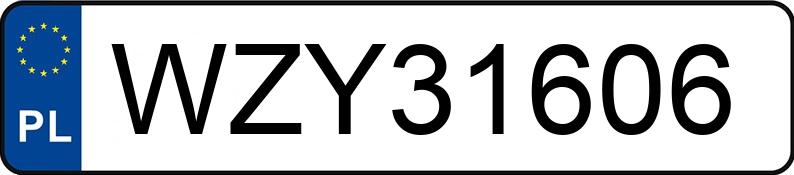 Numer rejestracyjny WZY 31606 posiada MERCEDES-BENZ VIANO - WZY31606