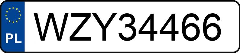 Numer rejestracyjny WZY 34466 posiada AUDI A5 - WZY34466 Numer rejestracyjny WZY 34466 posiada AUDI A5 - WZY34466