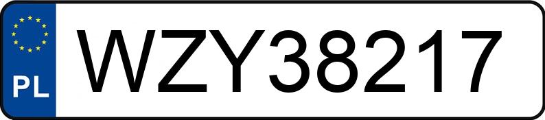 Numer rejestracyjny WZY 38217 posiada BMW 325I - WZY38217 Numer rejestracyjny WZY 38217 posiada BMW 325I - WZY38217