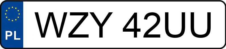 Numer rejestracyjny WZY 42UU posiada RENAULT CLIO 1.2 RN - WZY42UU