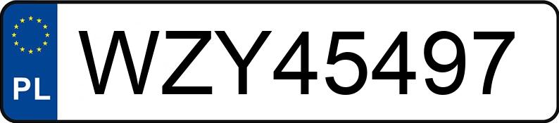 Numer rejestracyjny WZY 45497 posiada AUDI A4 Avant 2.0 TDi MR`15 E6 B9 A4 Avant 2.0 TDi MR`15 E6 B9 - WZY45497