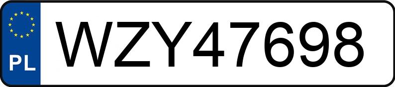 Numer rejestracyjny WZY 47698 posiada BMW 318 - WZY47698