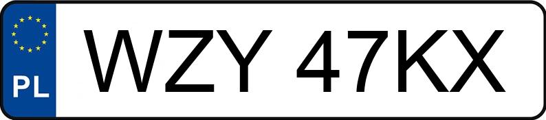 Numer rejestracyjny WZY 47KX posiada SANOK D 732 - WZY47KX Numer rejestracyjny WZY 47KX posiada SANOK D 732 - WZY47KX