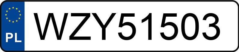 Numer rejestracyjny WZY 51503 posiada KIA SPORTAGE - WZY51503 Numer rejestracyjny WZY 51503 posiada KIA SPORTAGE - WZY51503