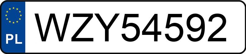 Numer rejestracyjny WZY 54592 posiada OPEL Astra Classic II 1.7 CDTI MR`04 E4 Astra Classic II 1.7 CDTI MR`04 E4 - WZY54592