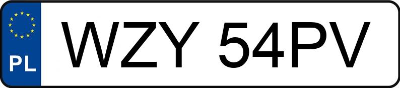 Numer rejestracyjny WZY 54PV posiada VOLKSWAGEN Golf V 1.9 TDi MR`03 E4 Trendline - WZY54PV