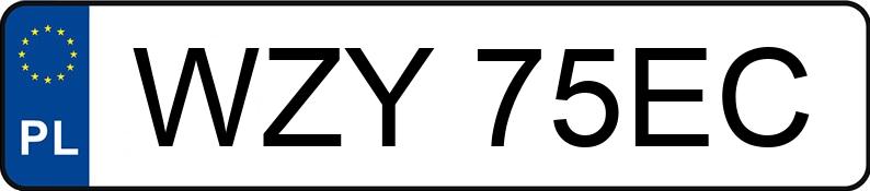 Numer rejestracyjny WZY 75EC posiada MERCEDES-BENZ 200 E Kat. 124 200TE - WZY75EC