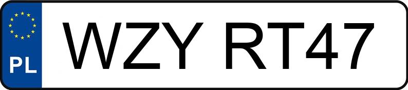 Numer rejestracyjny WZY RT47 posiada OPEL ASTRA - WZYRT47