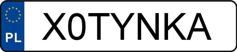 Numer rejestracyjny X0TYNKA posiada MERCEDES-BENZ E 220 CDI MR`13 E5 212 E 220 CDI MR`13 E5 212