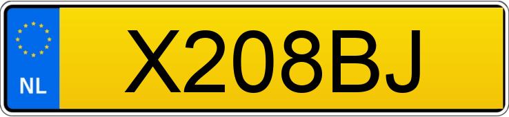 Numer rejestracyjny X208BJ posiada VOLKSWAGEN GOLF