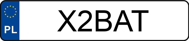 Numer rejestracyjny X2BAT posiada BMW M 2 Coupe 3.0 MR`22 E6d/e G87 M 2 Coupe 3.0 MR`22 E6d/e G87