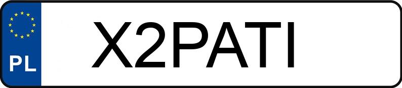 Numer rejestracyjny X2PATI posiada AUDI A3 2.0 TDi DPF MR`12 E5 8V Ambiente S tronic