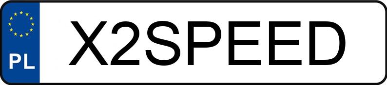 Numer rejestracyjny X2SPEED posiada MERCEDES-BENZ CLA 220 MR`16 E6 117 4Matic