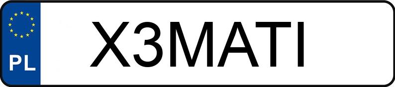 Numer rejestracyjny X3MATI posiada BMW 318i MR`19 E6d G20 318i MR`19 E6d G20