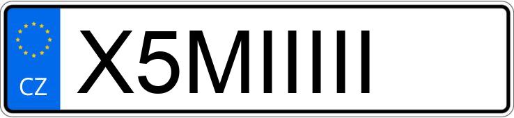 Numer rejestracyjny X5MIIIII posiada BMW X5
