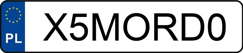 Numer rejestracyjny X5MORD0 posiada BMW X5 MR`18 E6 G05 xDrive40i Step Numer rejestracyjny X5MORD0 posiada BMW X5 MR`18 E6 G05 xDrive40i Step