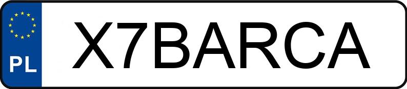 Numer rejestracyjny X7BARCA posiada VOLKSWAGEN Golf V Variant 1.6 MR`03 E4 Trendline Tiptronic