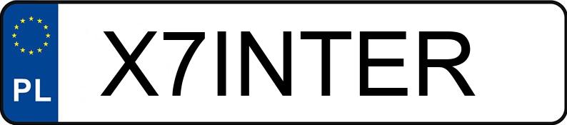 Numer rejestracyjny X7INTER posiada PORSCHE CAYENNE E-HYBRID Numer rejestracyjny X7INTER posiada PORSCHE CAYENNE E-HYBRID