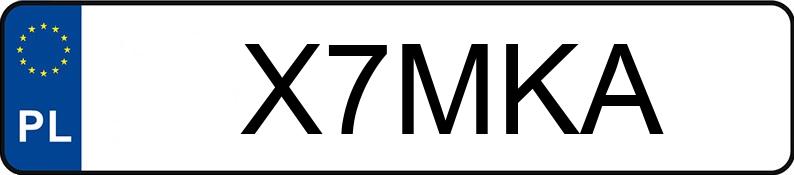 Numer rejestracyjny X7MKA posiada BYD BYD SEAL 5 DM HAD
