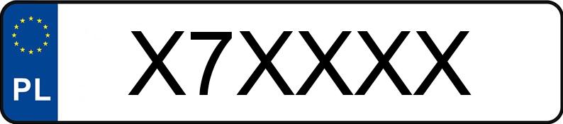 Numer rejestracyjny X7XXXX posiada MERCEDES-BENZ 210D Numer rejestracyjny X7XXXX posiada MERCEDES-BENZ 210D