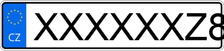 Numer rejestracyjny XXXXXXZ8 posiada BMW Z8