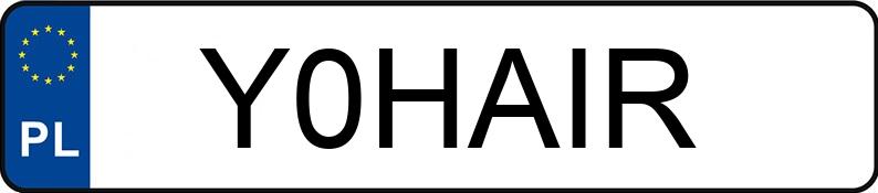 Numer rejestracyjny Y0HAIR posiada OPEL ASTRA