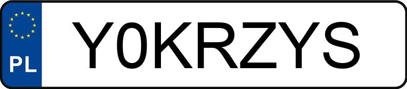 Numer rejestracyjny Y0KRZYS posiada BMW 335