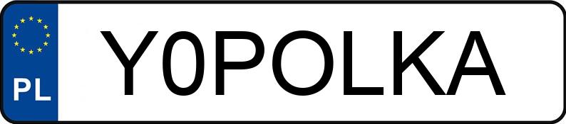 Numer rejestracyjny Y0POLKA posiada FORD FOCUS