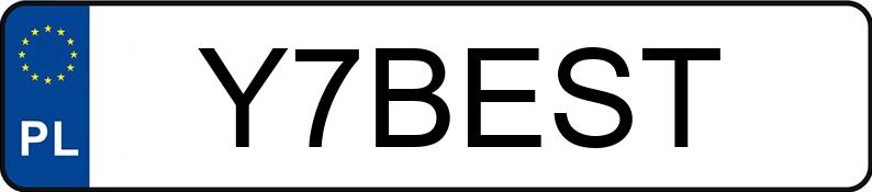 Numer rejestracyjny Y7BEST posiada MERCEDES-BENZ GLE 300 d MR`23 E6d V167 4Matic