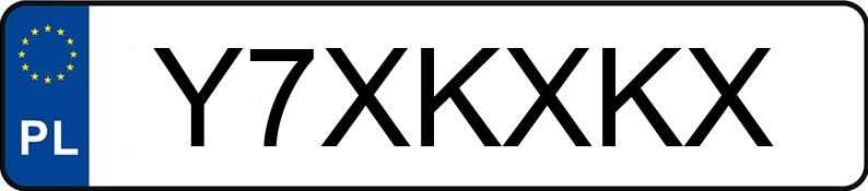 Numer rejestracyjny Y7XKXKX posiada BMW 3 Numer rejestracyjny Y7XKXKX posiada BMW 3