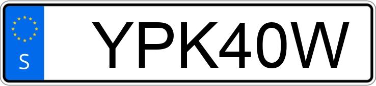 Numer rejestracyjny YPK40W posiada Audi A3 Sportback Numer rejestracyjny YPK40W posiada Audi A3 Sportback