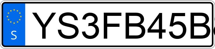 Numer rejestracyjny YS3FB45B871112774 posiada  