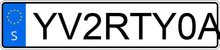 Numer rejestracyjny YV2RTY0A2MB354530 posiada  