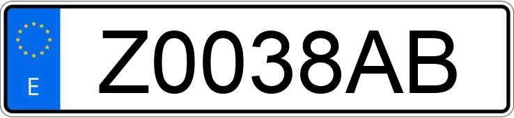 Numer rejestracyjny Z0038AB posiada FIAT REGATA