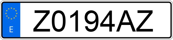 Numer rejestracyjny Z0194AZ posiada FORD MAVERICK