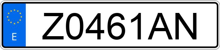 Numer rejestracyjny Z0461AN posiada NISSAN VANETTE