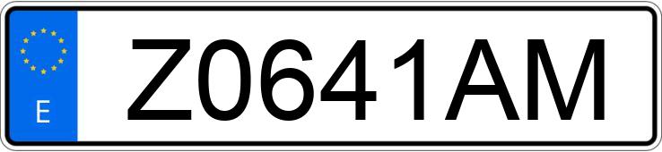 Numer rejestracyjny Z0641AM posiada FORD TRANSIT