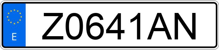 Numer rejestracyjny Z0641AN posiada HONDA GL 1500