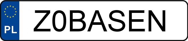 Numer rejestracyjny Z0BASEN posiada PEUGEOT EXPERT Numer rejestracyjny Z0BASEN posiada PEUGEOT EXPERT