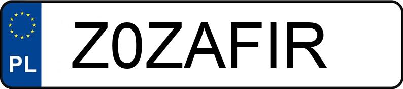 Numer rejestracyjny Z0ZAFIR posiada DACIA Duster Tce MR`21 E6d Comfort