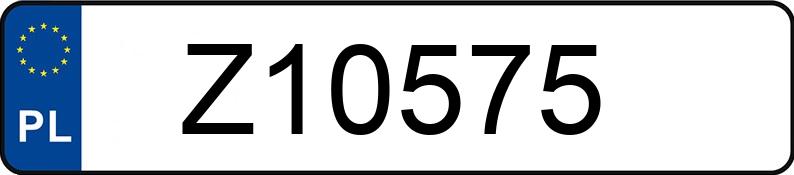 Numer rejestracyjny Z10575 posiada VOLKSWAGEN Transporter T4 TDi MR`96 2.7t Transporter T4 TDi MR`96 2.7t