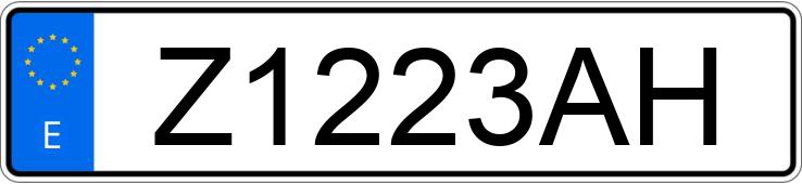 Numer rejestracyjny Z1223AH posiada SEAT TERRA